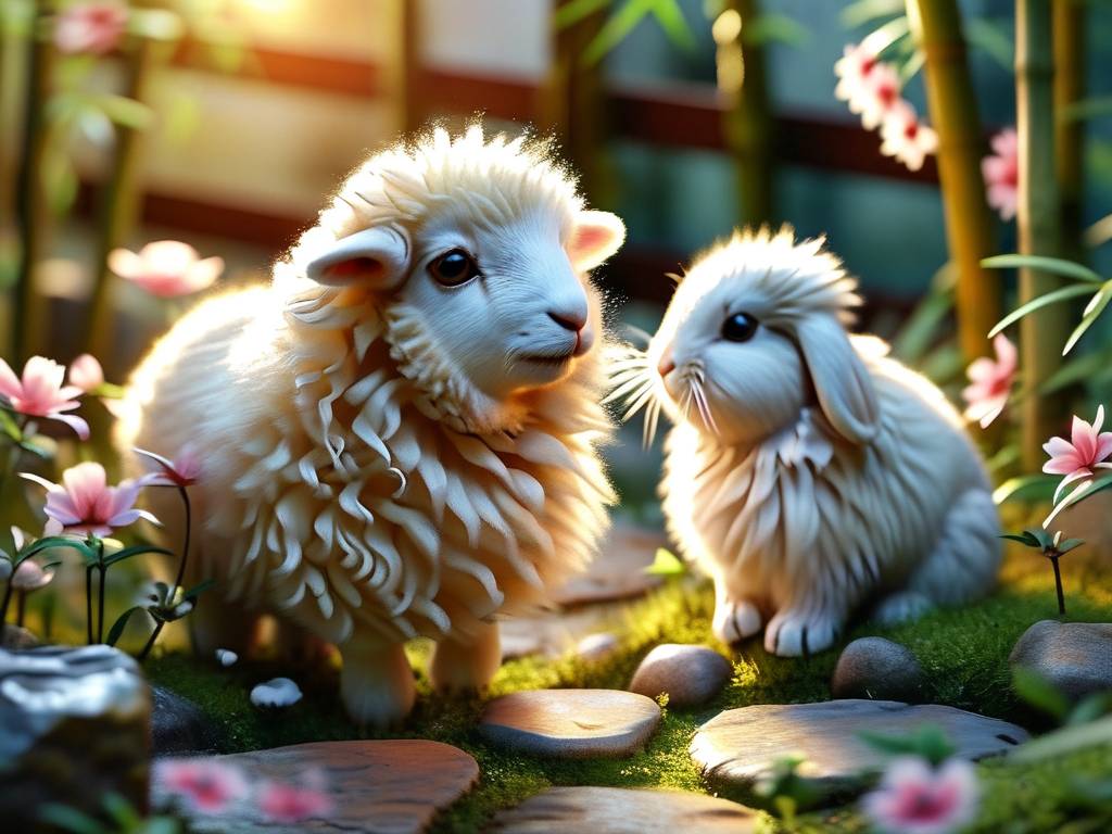 属羊养兔子好不好呢(1)