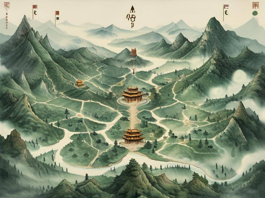 丘陵地形风水图解
