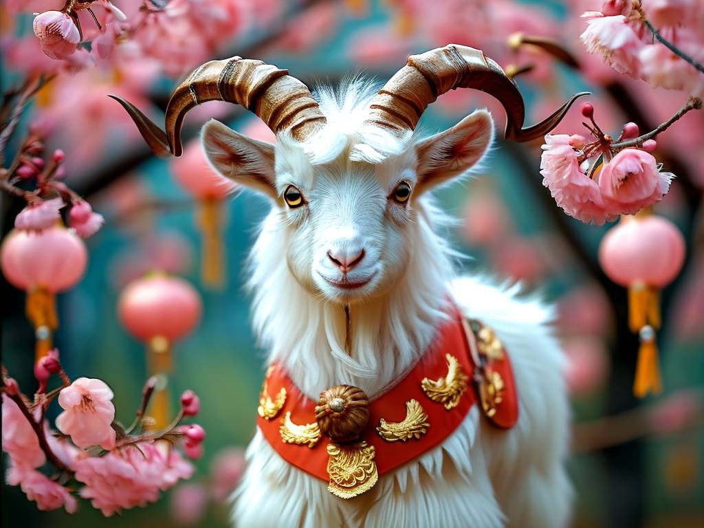 属羊吉祥物图