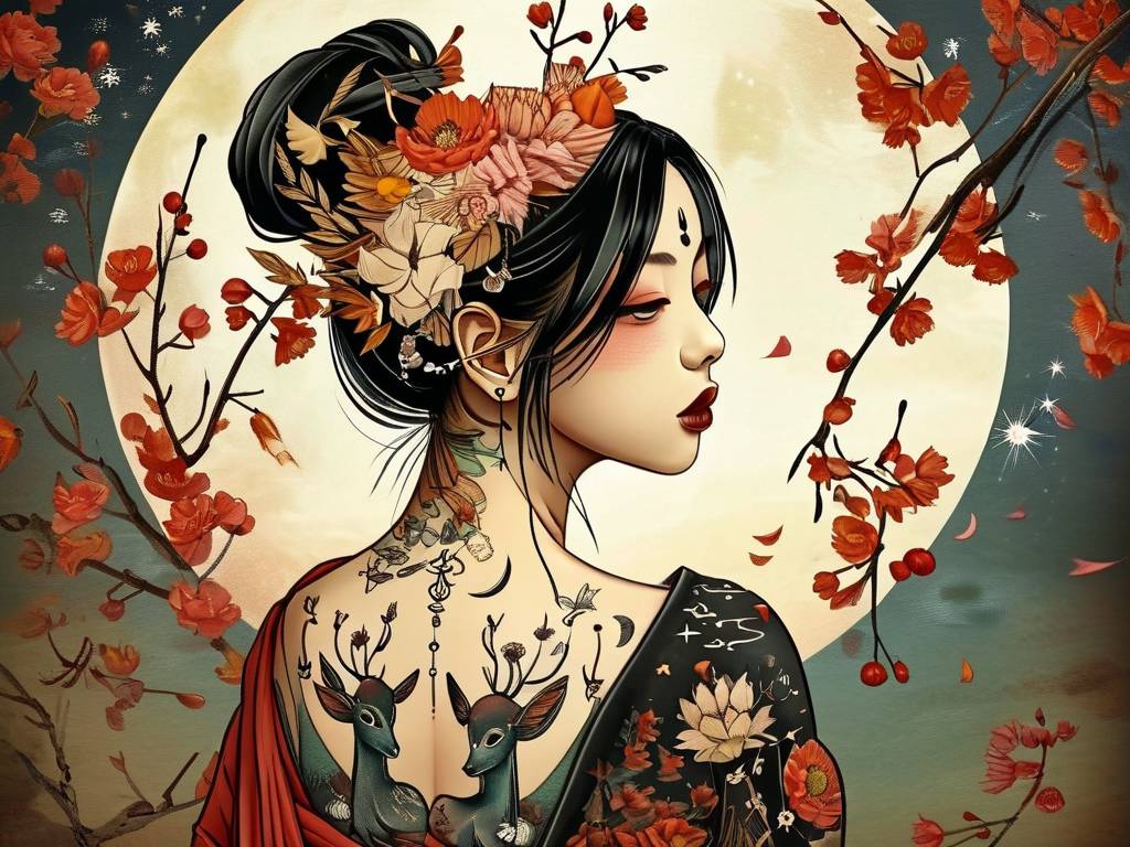 属羊女纹身纹什么好(1)