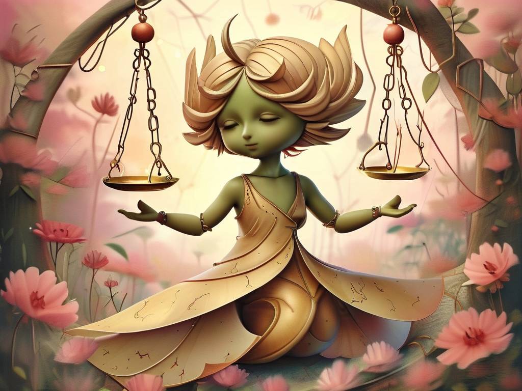 天秤座画法可爱版简笔画(1)