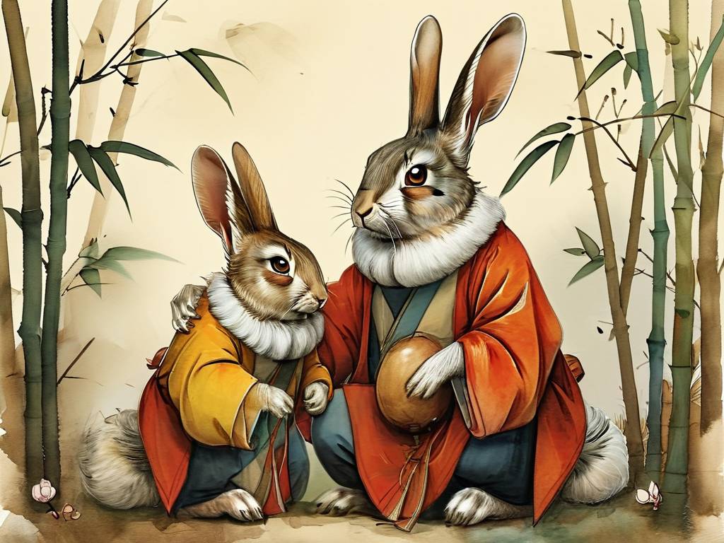 属兔的爸爸生属兔的孩子