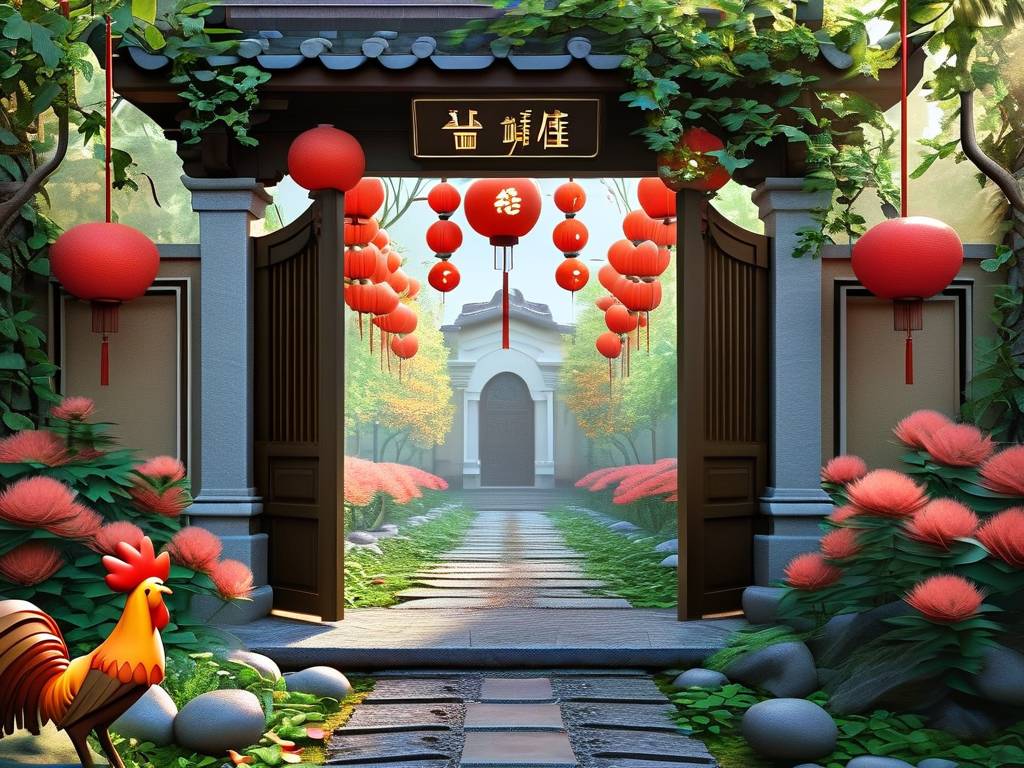 属鸡的别墅大门口摆什么好(1)