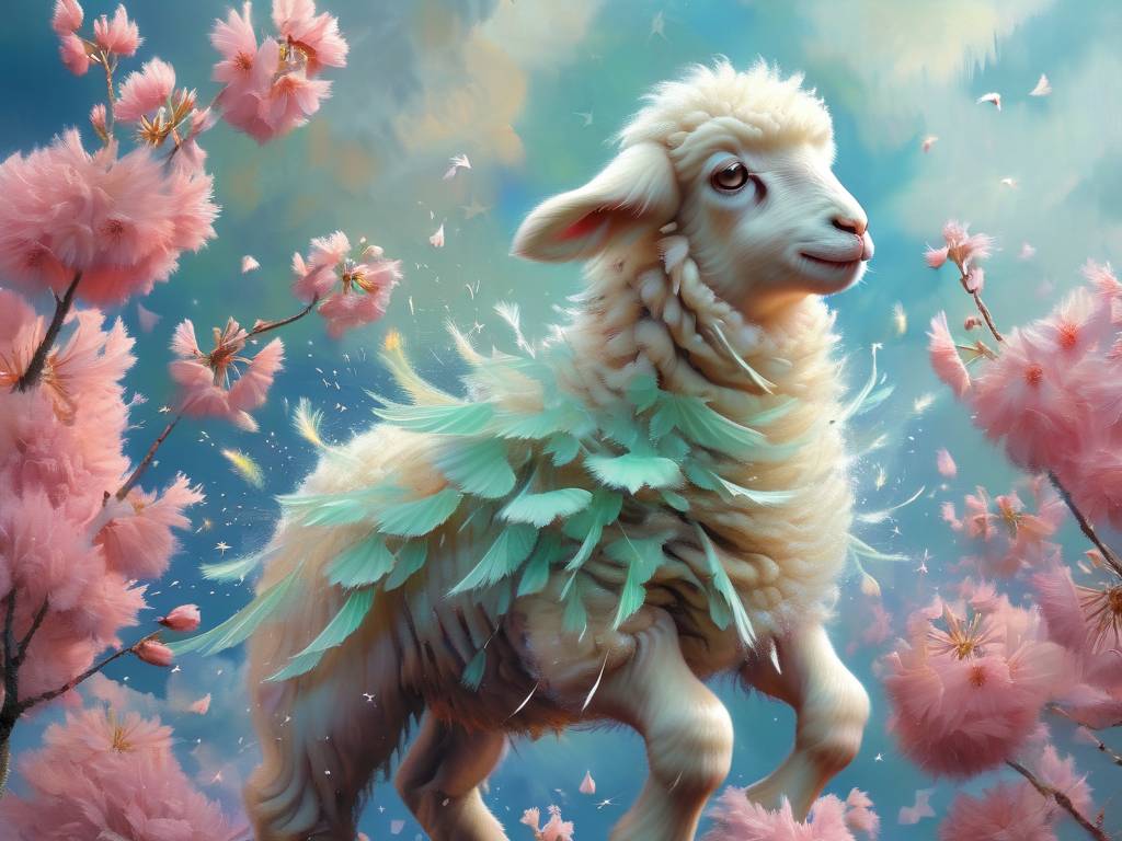 天上的小白羊还会变成什么样子呢(1)
