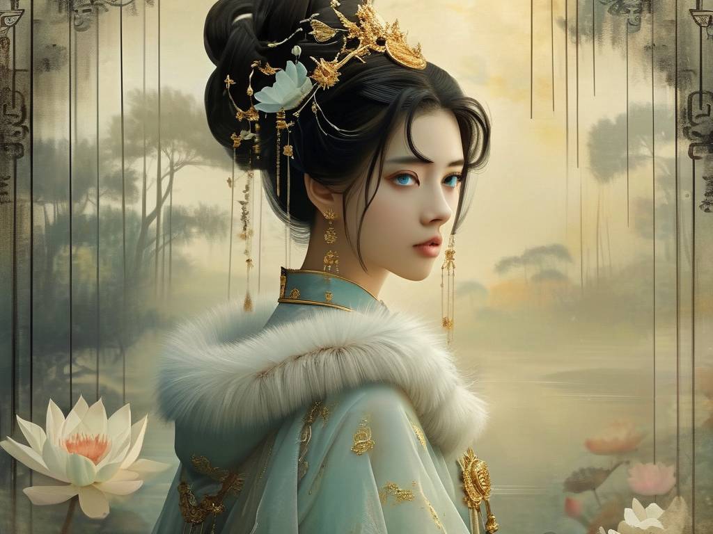水瓶座美女古风样子图片