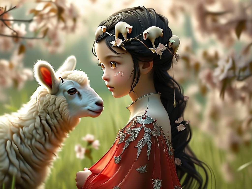 属羊正月出生的女孩