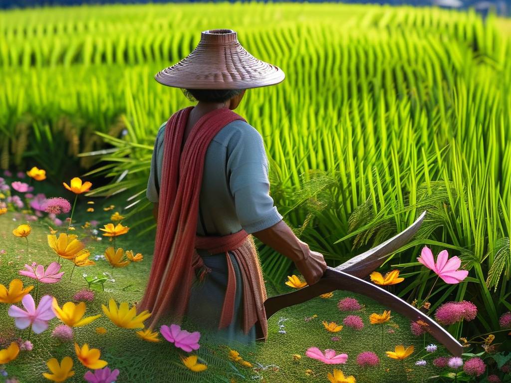 梦见自己在割稻谷是绿色的(1)