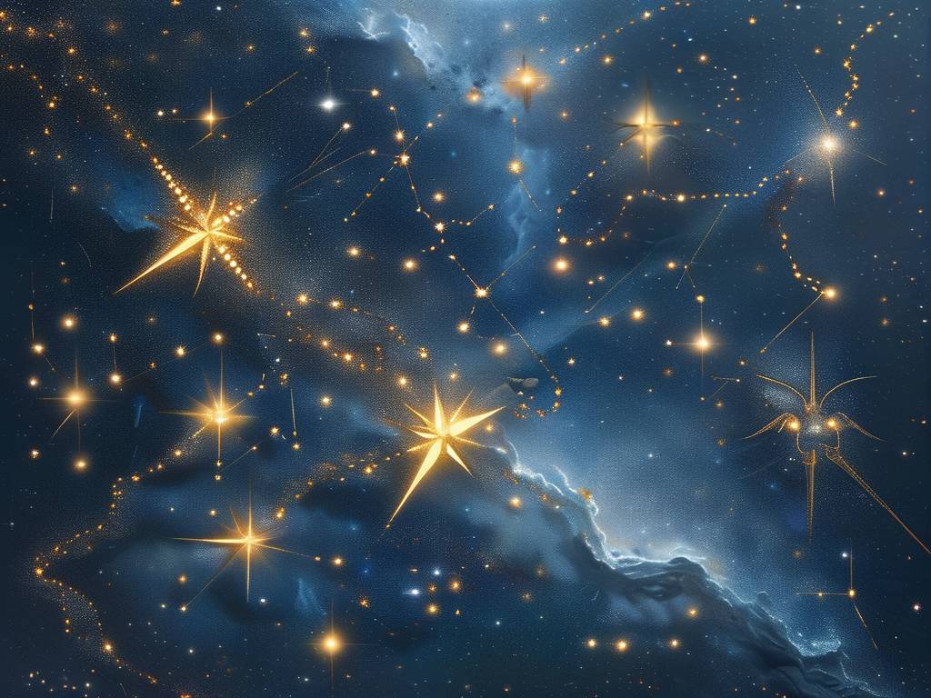 水瓶座的星座图案(水瓶座星座图案星空图)