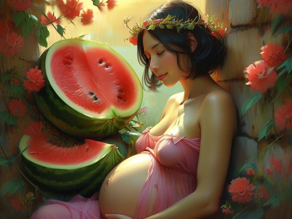 孕妇梦见吃西瓜(孕妇梦见吃西瓜很甜很红)