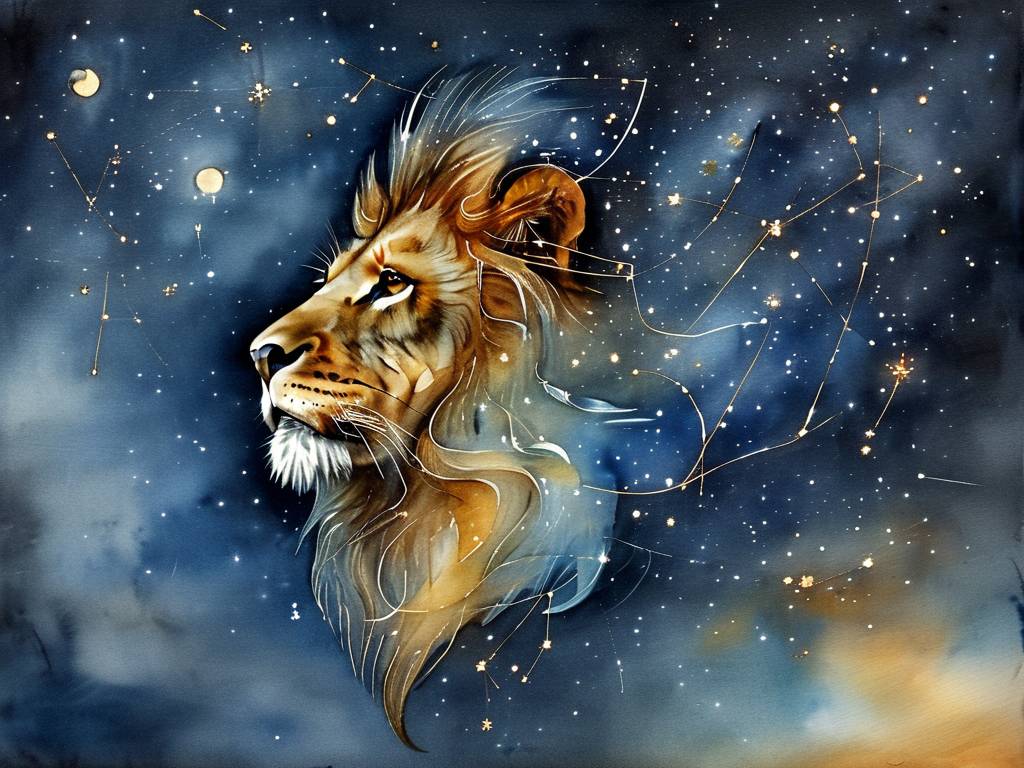 狮子座图案(狮子座图案怎么画星星连线)