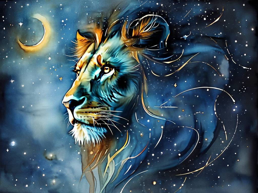 狮子座图案(狮子座图案怎么画星星连线)(1)