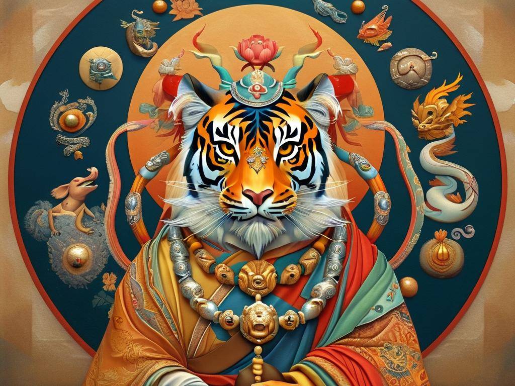 十二生肖(十二生肖唐卡守护神)(1)