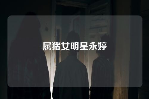 属猪女明星永婷