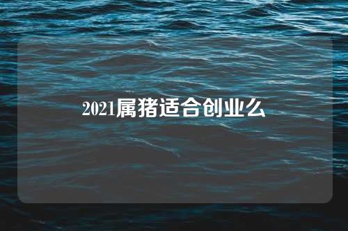 2021属猪适合创业么