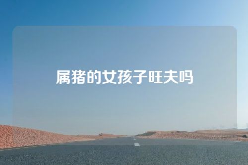 属猪的女孩子旺夫吗