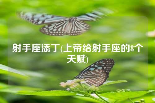 射手座添丁(上帝给射手座的8个天赋)