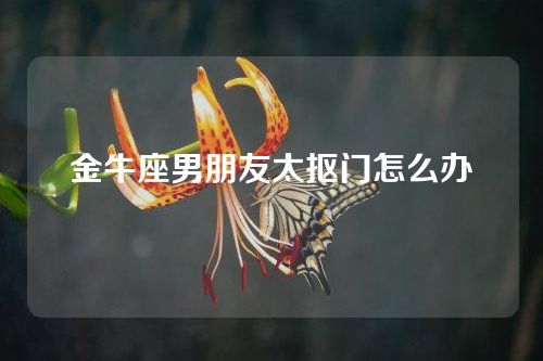 金牛座男朋友太抠门怎么办