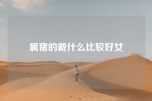 属猪的戴什么比较好女