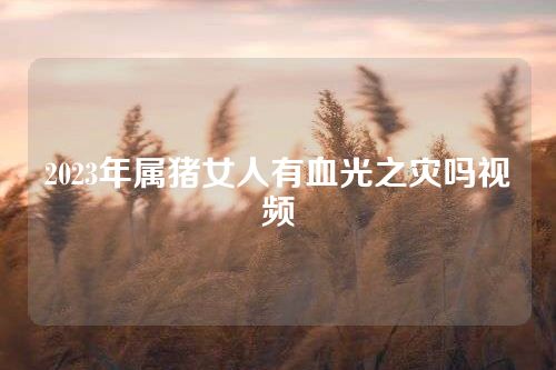 2023年属猪女人有血光之灾吗视频