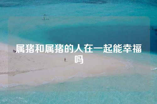 属猪和属猪的人在一起能幸福吗