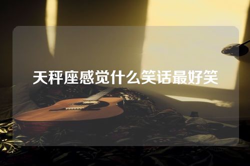 天秤座感觉什么笑话最好笑