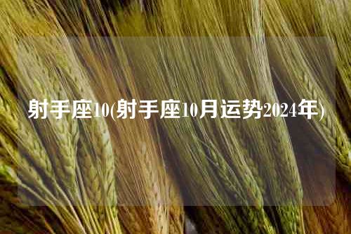 射手座10(射手座10月运势2024年)