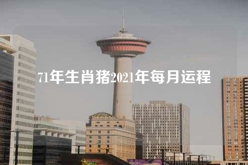 71年生肖猪2021年每月运程