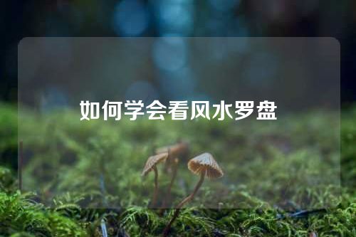 如何学会看风水罗盘