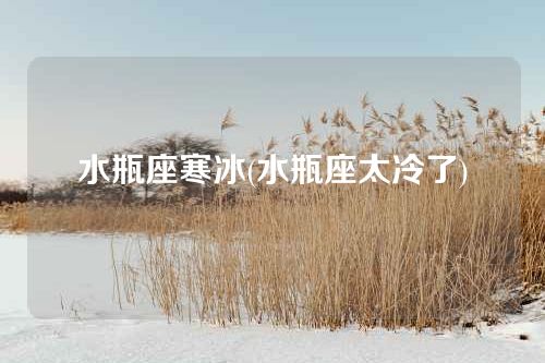 水瓶座寒冰(水瓶座太冷了)
